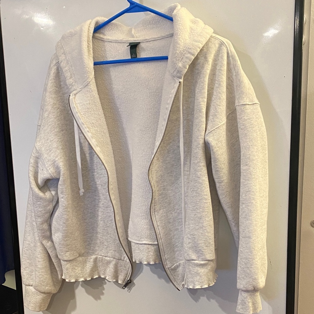 Wild Fable White Fleece Hoodie
